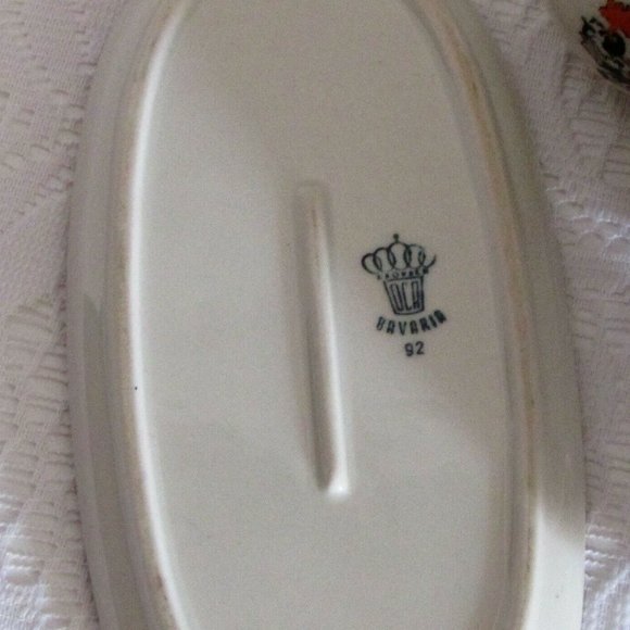 BERLIN Souvenir Condiment Set KRONACH Bavaria Porcelain Salt & Pepper Vintage - Picture 9 of 10